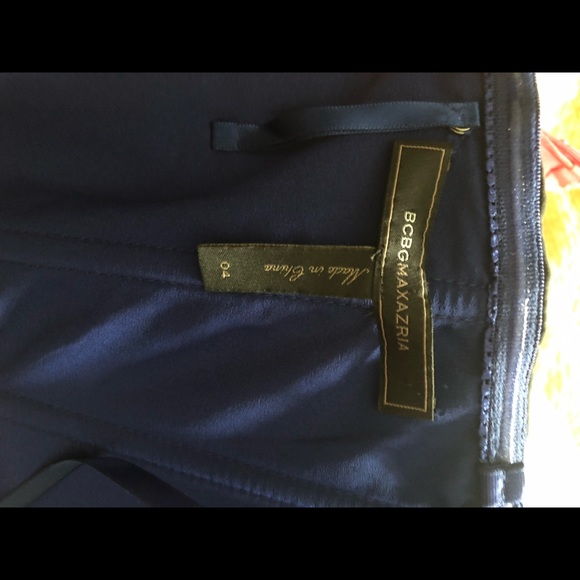 BCBGMaxazria formal sleeveless royal blue gown - Picture 4 of 4